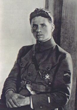 Velitel prvního úderného praporu major Rudolf Hásek
