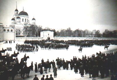 Jekaterinburg 7.3.1919 - slavnost čsl. vojska v den narozenin TGM