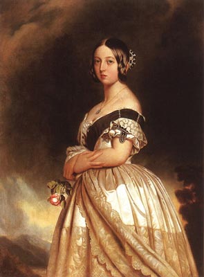 F.X.Winterhalter - královna Viktorie v roce 1844